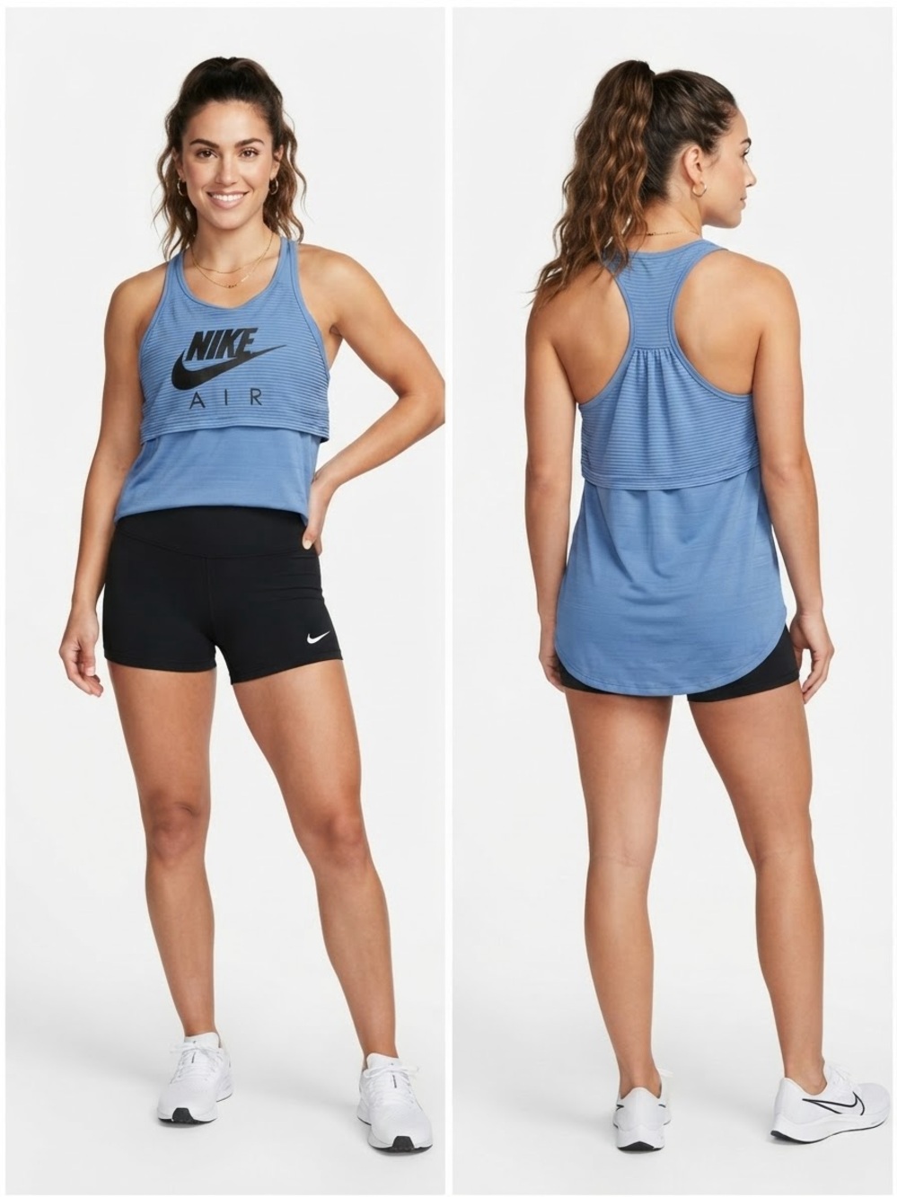 Nike Air Women’s Blue Racerback Tank Top Athletic Workout Running Gym.Size Small